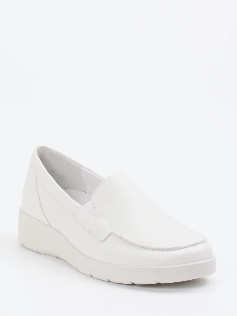Damen Semler – Komfort-Loafer aus Kalbleder Offwhite