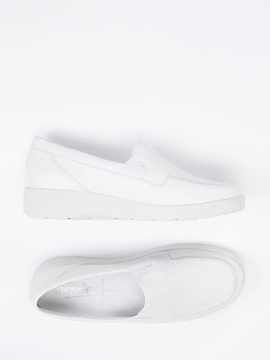 Damen Semler – Komfort-Loafer aus Kalbleder Offwhite