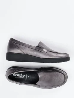 – Komfort-Loafer aus Kalbleder Anthrazit*Semler