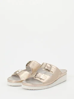 Damen Semler – Komfort-Pantolette aus Metallicleder