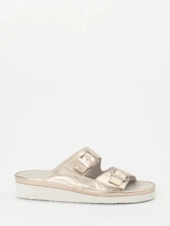 Damen Semler – Komfort-Pantolette aus Metallicleder