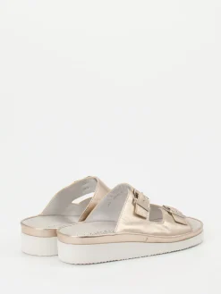 Damen Semler – Komfort-Pantolette aus Metallicleder