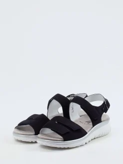 – Komfortsandale aus Veloursleder*Semler Clearance