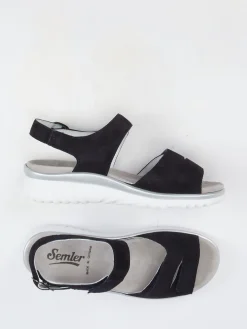 – Komfortsandale aus Veloursleder*Semler Clearance