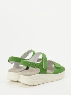 Damen Semler – Komfortsandale aus Veloursleder apfel