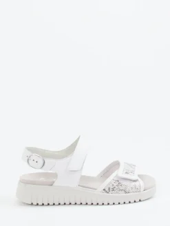 Damen Semler – Komfortsandale aus Kalbleder mit Metallic-Finish