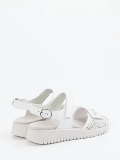 Damen Semler – Komfortsandale aus Kalbleder mit Metallic-Finish