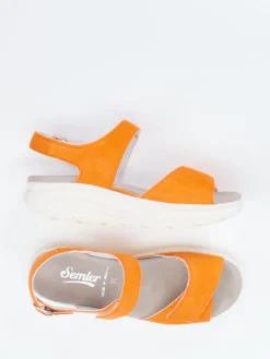 – Komfortsandale aus Veloursleder*Semler Discount