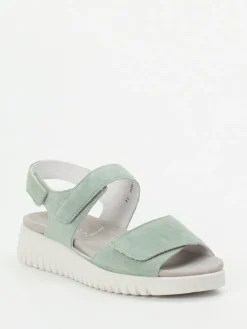 Damen Semler – Komfortsandale aus Veloursleder Salbei