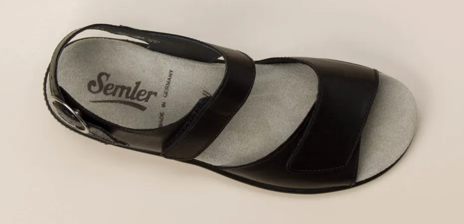 – Komfortsandale aus Kalbleder*Semler Outlet