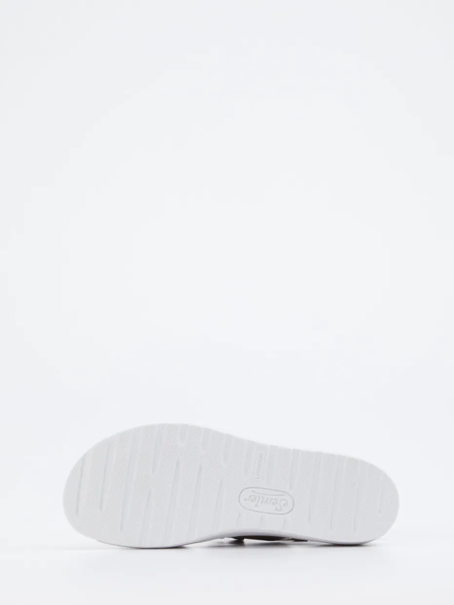 – Komfortsandale aus Kalbleder Metallic-Taupe*Semler Online