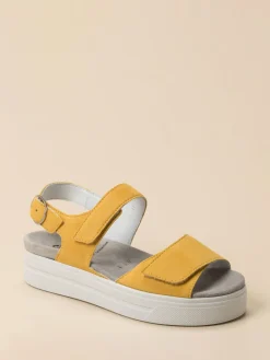 – Komfort-Sandale aus Veloursleder*Semler Hot