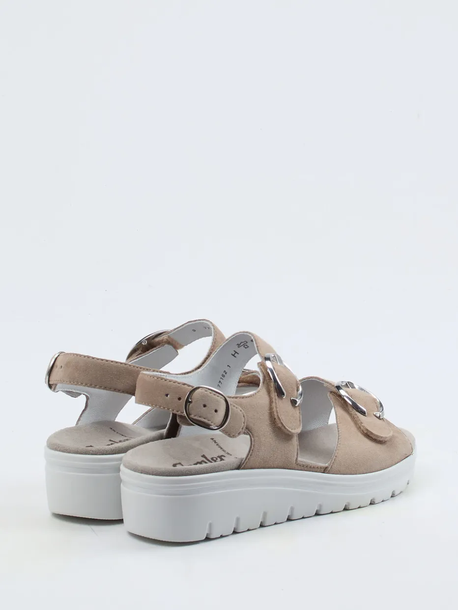 Damen Semler – Komfort-Sandale aus Veloursleder