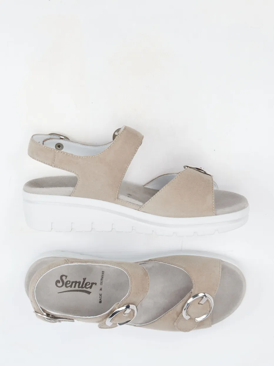 Damen Semler – Komfort-Sandale aus Veloursleder