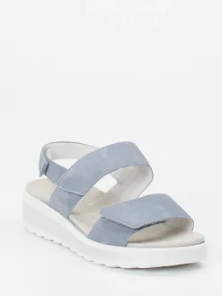 Damen Semler – Komfortsandale aus Veloursleder tauben