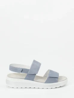 Damen Semler – Komfortsandale aus Veloursleder tauben