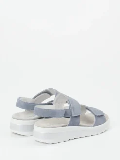 Damen Semler – Komfortsandale aus Veloursleder tauben