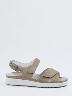 – Komfortsandale aus Veloursleder sandfarben*Semler New