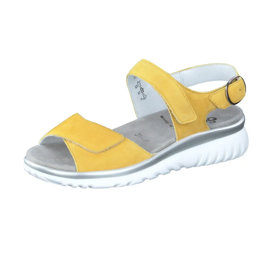 – Komfortsandale aus Veloursleder*Semler Clearance