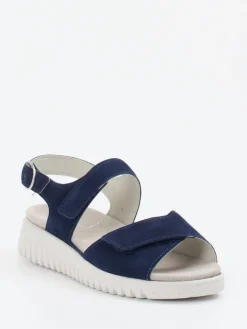 Damen Semler – Komfortsandalen aus Veloursleder marine