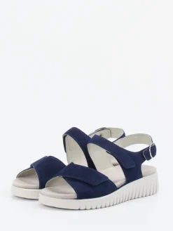 Damen Semler – Komfortsandalen aus Veloursleder marine