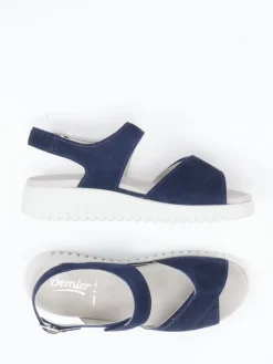 Damen Semler – Komfortsandalen aus Veloursleder marine