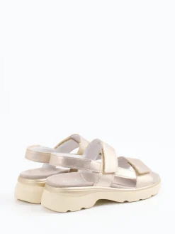 – Komfort-Sandalen aus Metallic-Leder*Semler Clearance