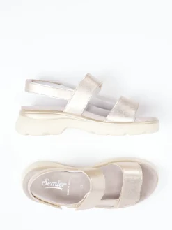 – Komfort-Sandalen aus Metallic-Leder*Semler Clearance