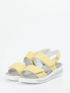 – Komfortsandalen aus geprägtem Leder*Semler New