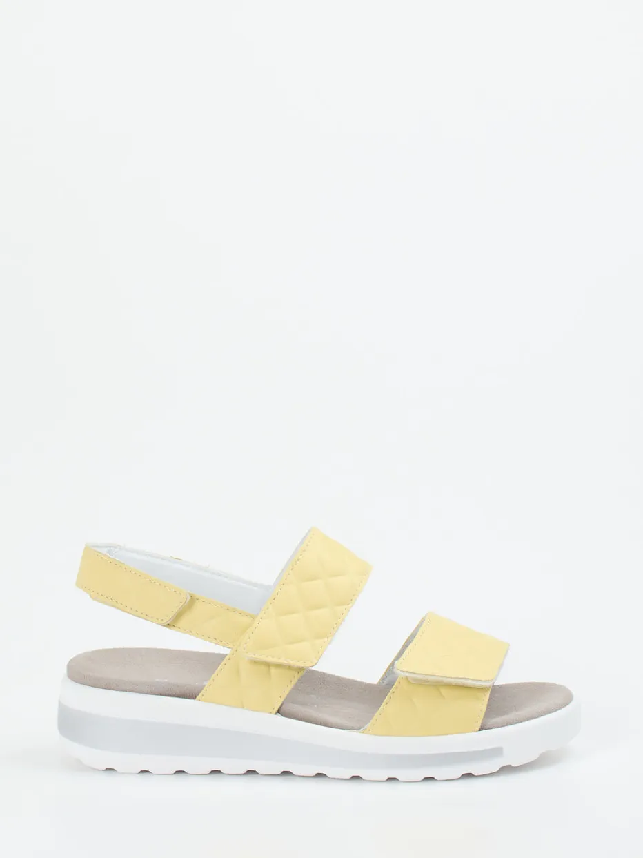– Komfortsandalen aus geprägtem Leder*Semler New