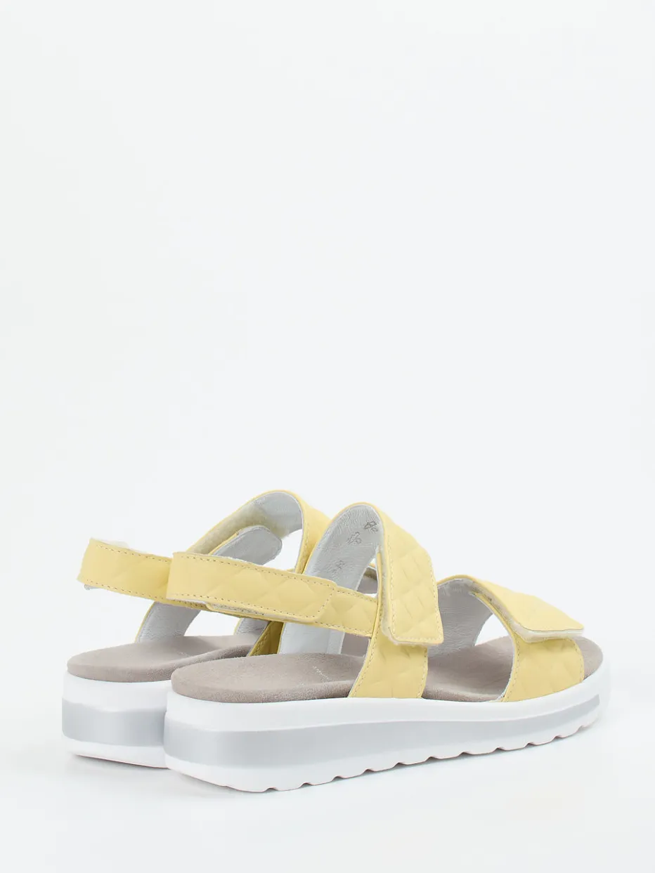 – Komfortsandalen aus geprägtem Leder*Semler New