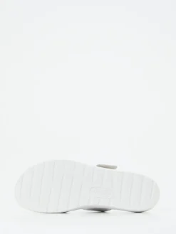 – Komfort-Sandalen aus Metallicleder silberfarben*Semler Outlet