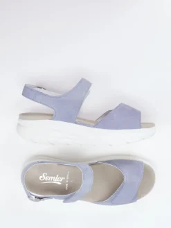 Damen Semler – Komfort-Sandalen aus Veloursleder