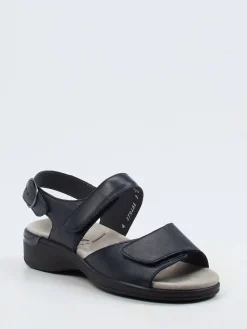 – Komfortsandalen aus Kalbleder dunkel*Semler