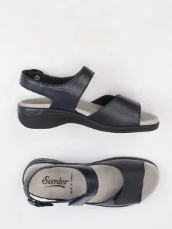 – Komfortsandalen aus Kalbleder dunkel*Semler