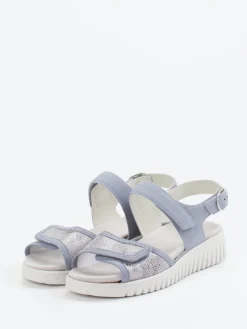 Damen Semler – Komfortsandalen aus Kalbleder Pastell