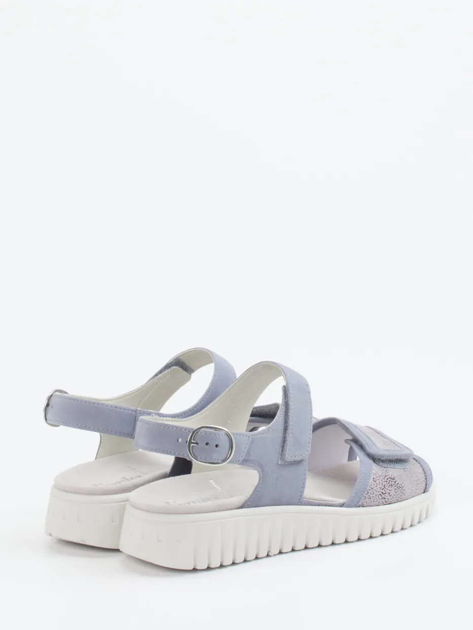 Damen Semler – Komfortsandalen aus Kalbleder Pastell