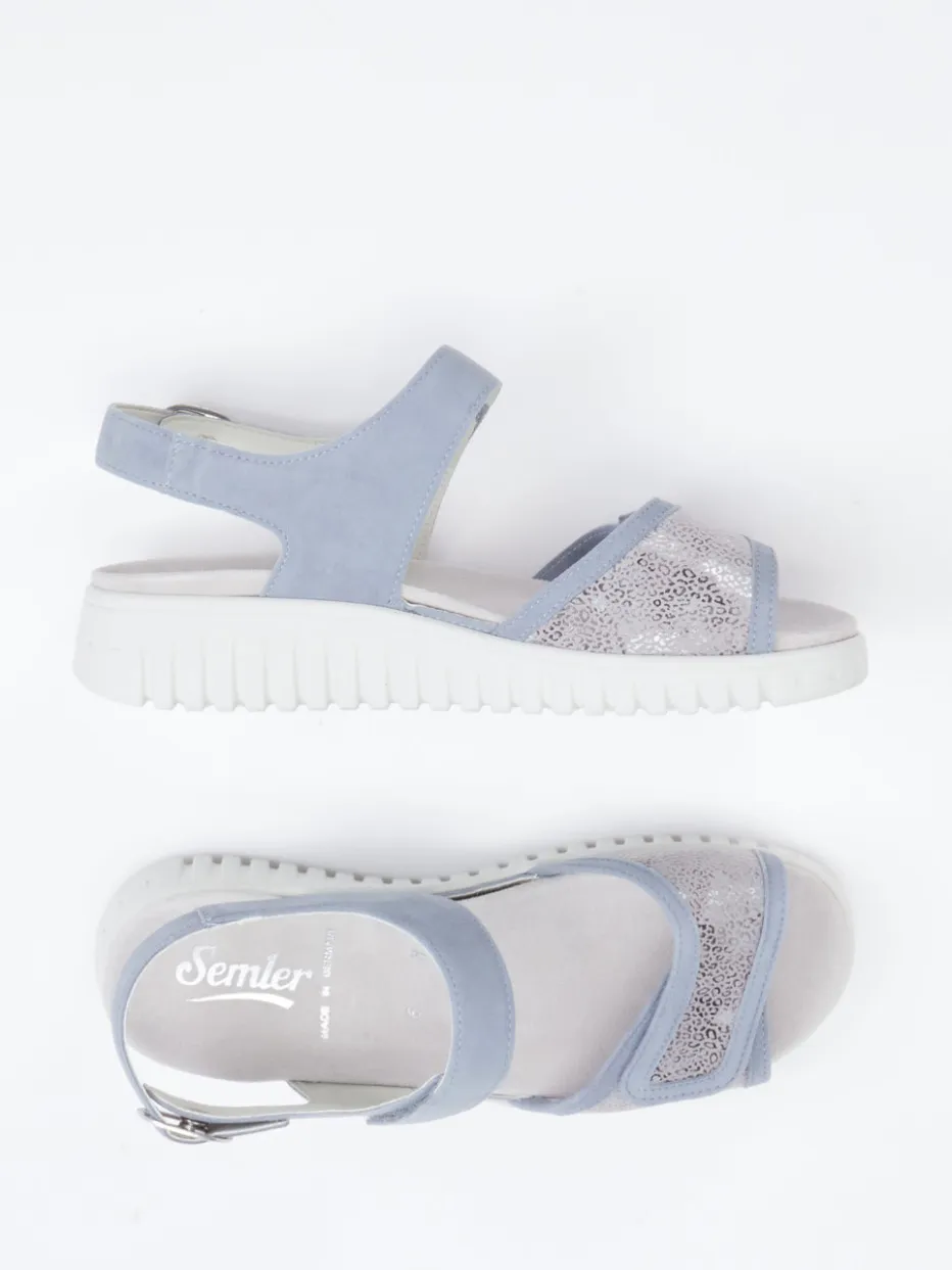 Damen Semler – Komfortsandalen aus Kalbleder Pastell