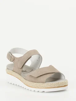 – Komfortsandalen aus Veloursleder taupe*Semler Discount