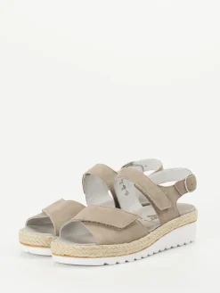 – Komfortsandalen aus Veloursleder taupe*Semler Discount