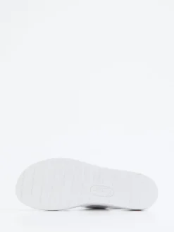 Damen Semler – Komfort-Sandalen aus Metallicleder silber