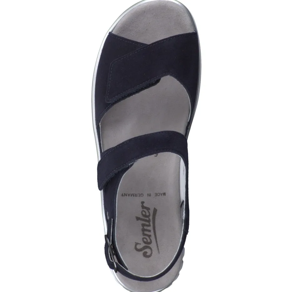 Damen Semler – Komfortsandalen aus Veloursleder