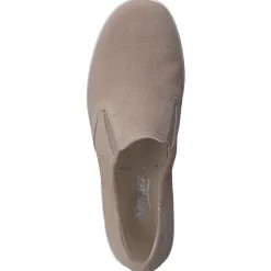 Damen Semler – Komfort-Slipper aus Veloursleder taupe