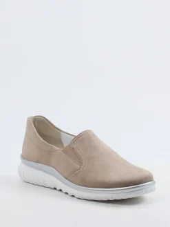 Damen Semler – Komfort-Slipper aus Veloursleder grau