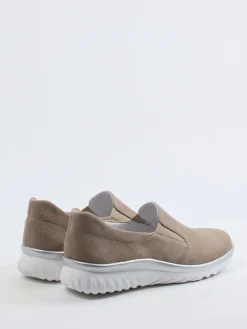 Damen Semler – Komfort-Slipper aus Veloursleder grau