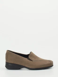 Damen Semler – Komfort-Slipper aus Nubukleder in Taupe