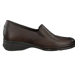 Damen Semler – Komfort-Slipper aus Kalbleder Dunkel