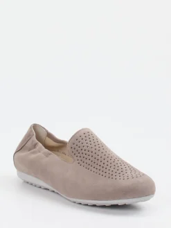 Damen Semler – Komfort-Slipper aus Veloursleder taupe