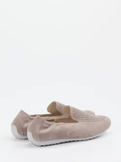 Damen Semler – Komfort-Slipper aus Veloursleder taupe