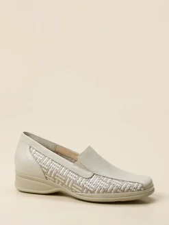 Damen Semler – Komfort-Slipper aus Kalbleder Flechtoptik